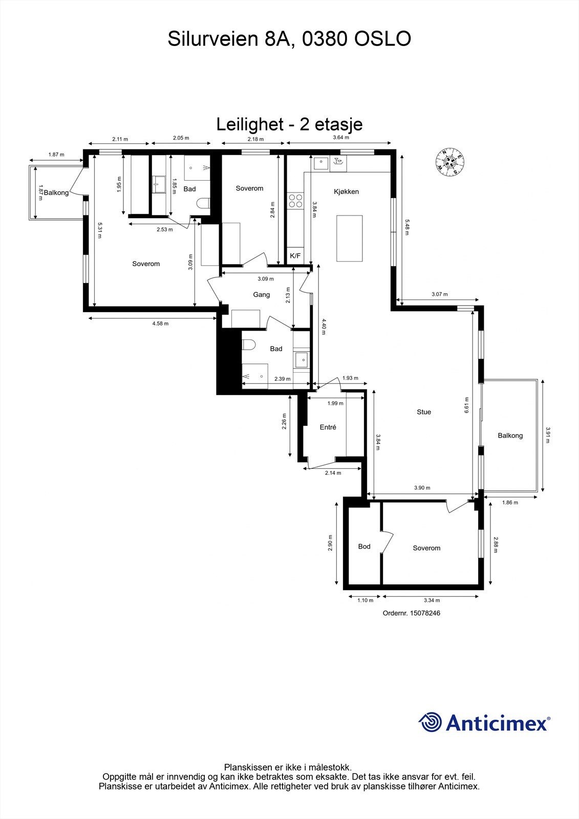Plantegning Galleribilde