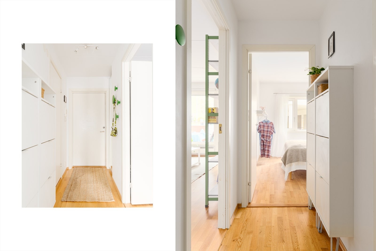 Innbydende entré med gode oppbevaringsmuligheter. Galleribilde