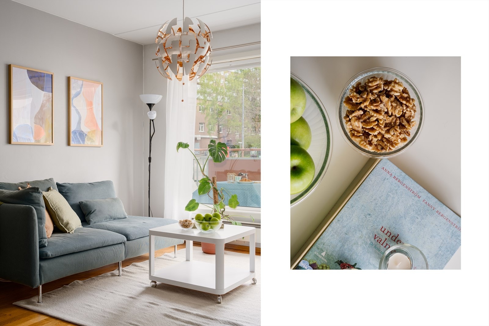 Stuen er malt i tidsriktige farger og har et behagelig uttrykk. Galleribilde