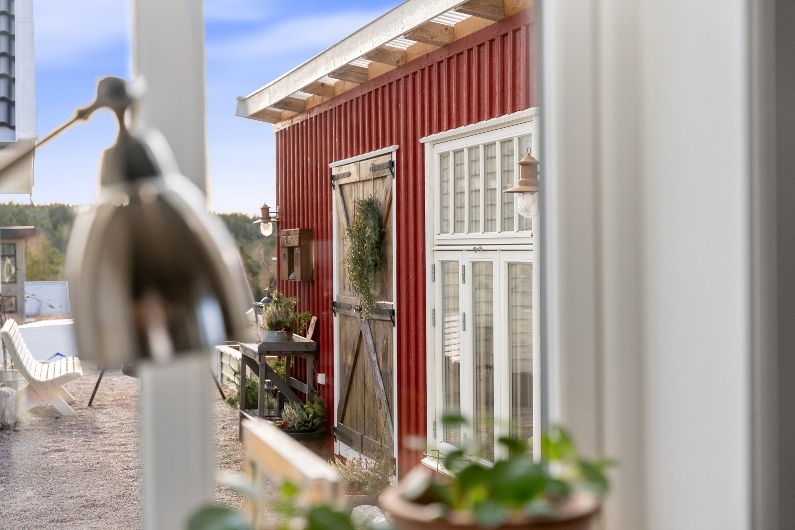 Utsikt fra kjøkkenvinduet. Galleribilde