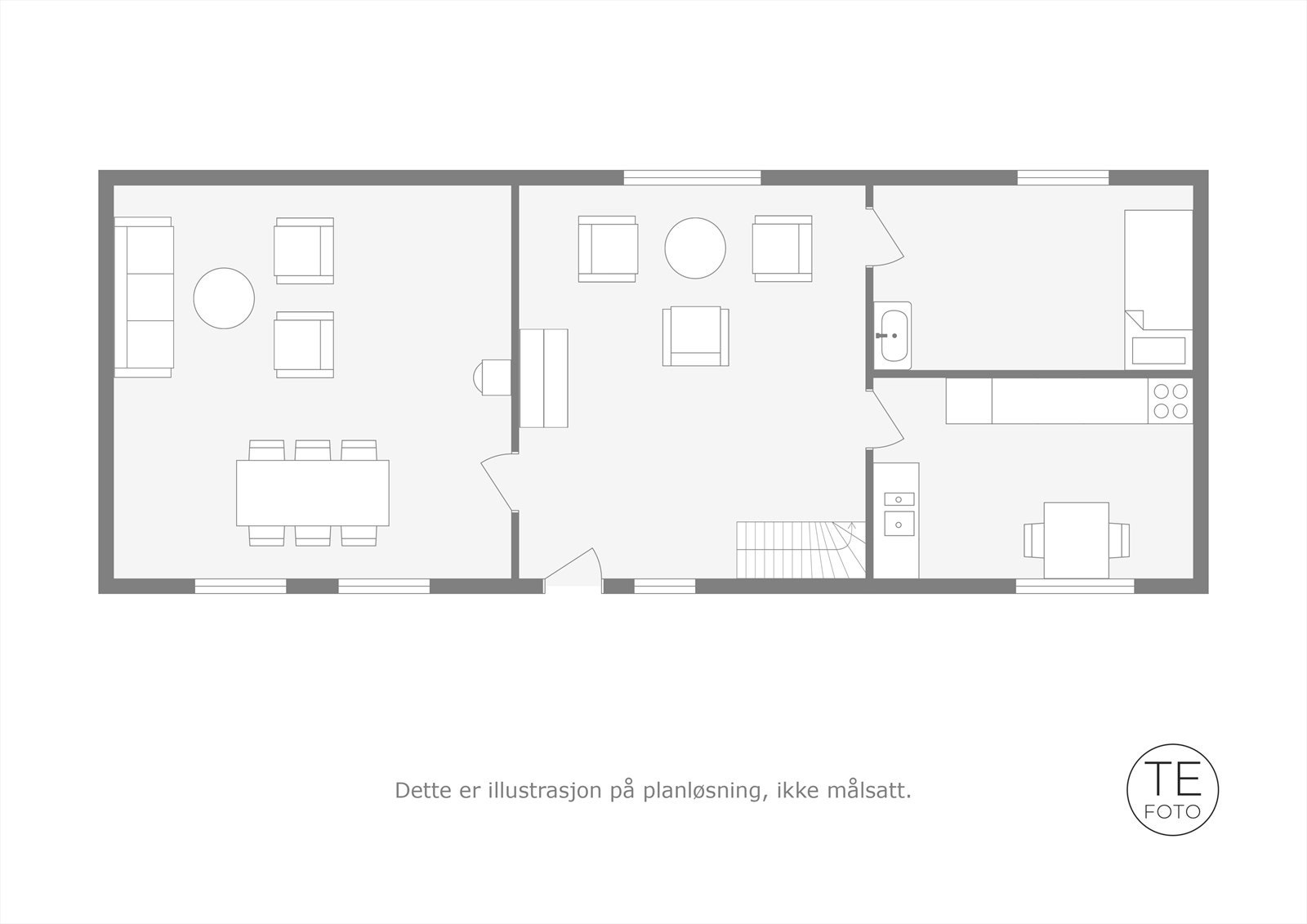 Plantegning for 1.etasje Galleribilde