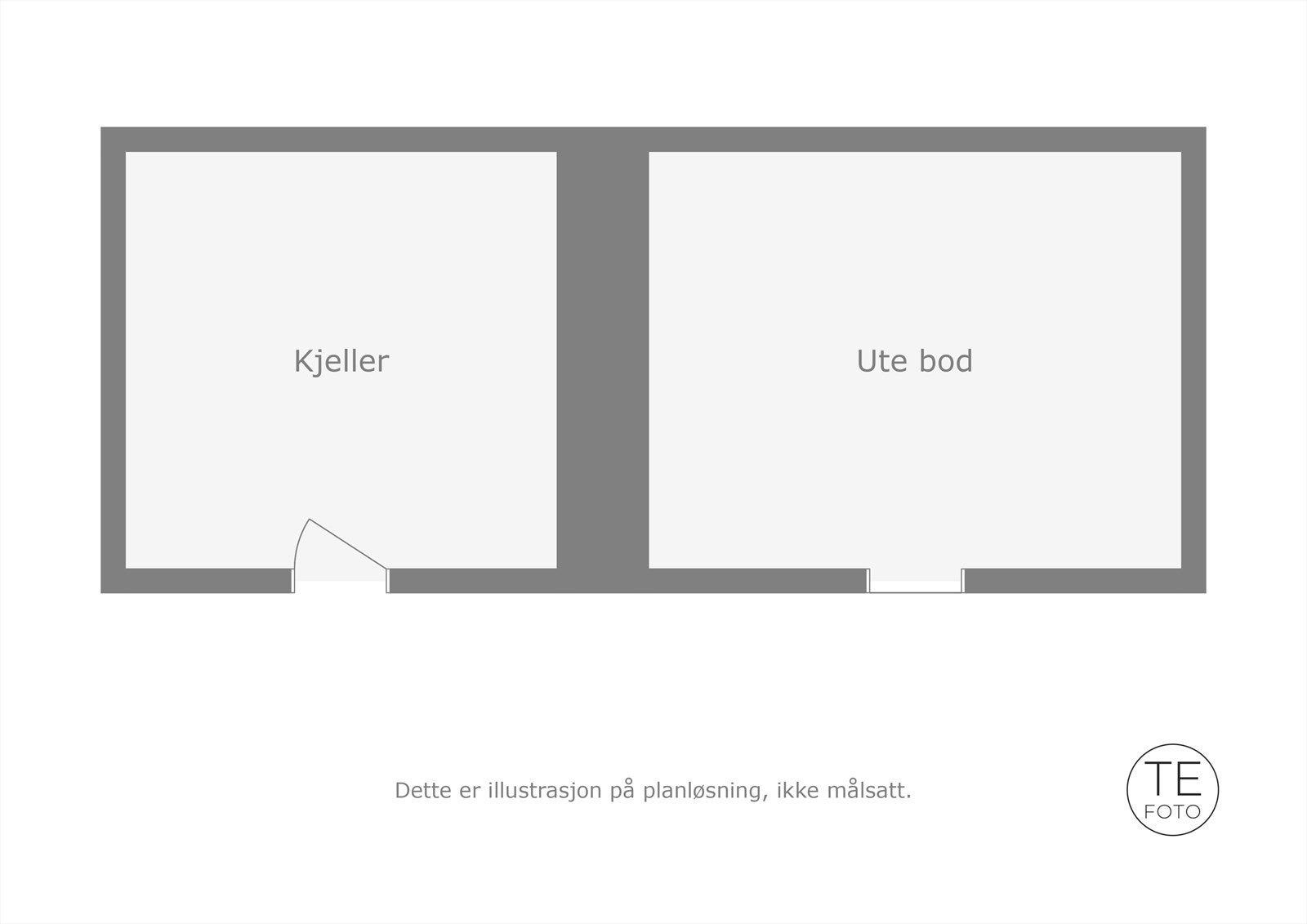 Plantegning for kjeller Galleribilde