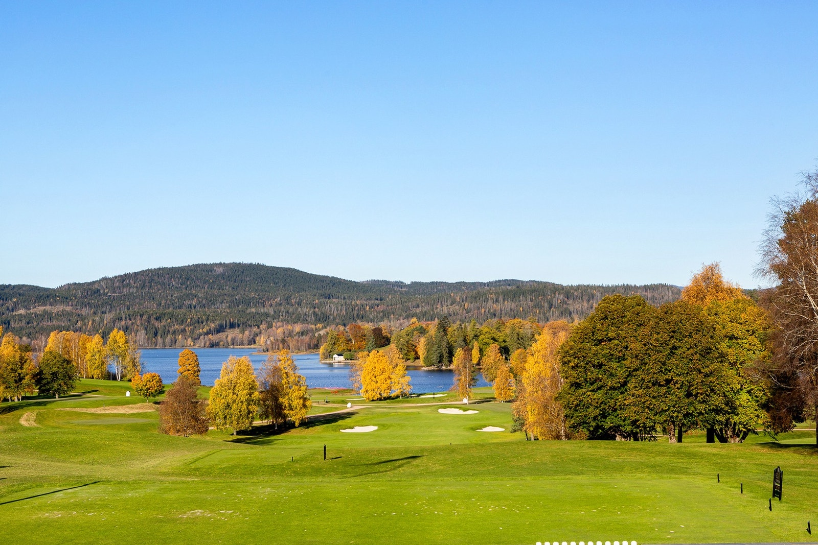 Idylliske golfbanen på Bogstad i nærheten. Galleribilde