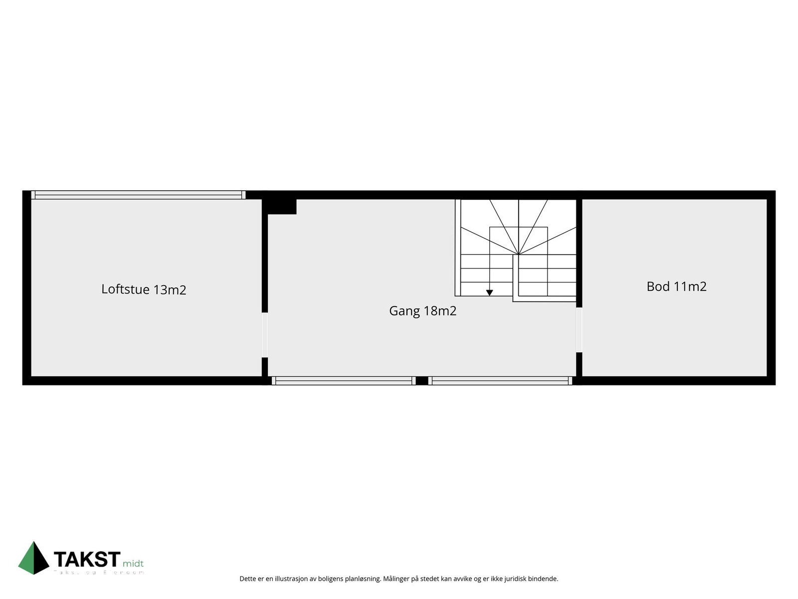 Planløsning loft Galleribilde