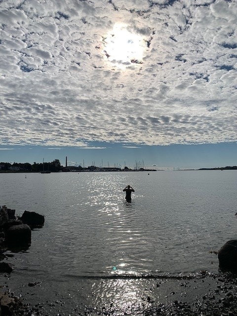 Makrellskyer over stranden (Selgers eget bilde). Galleribilde