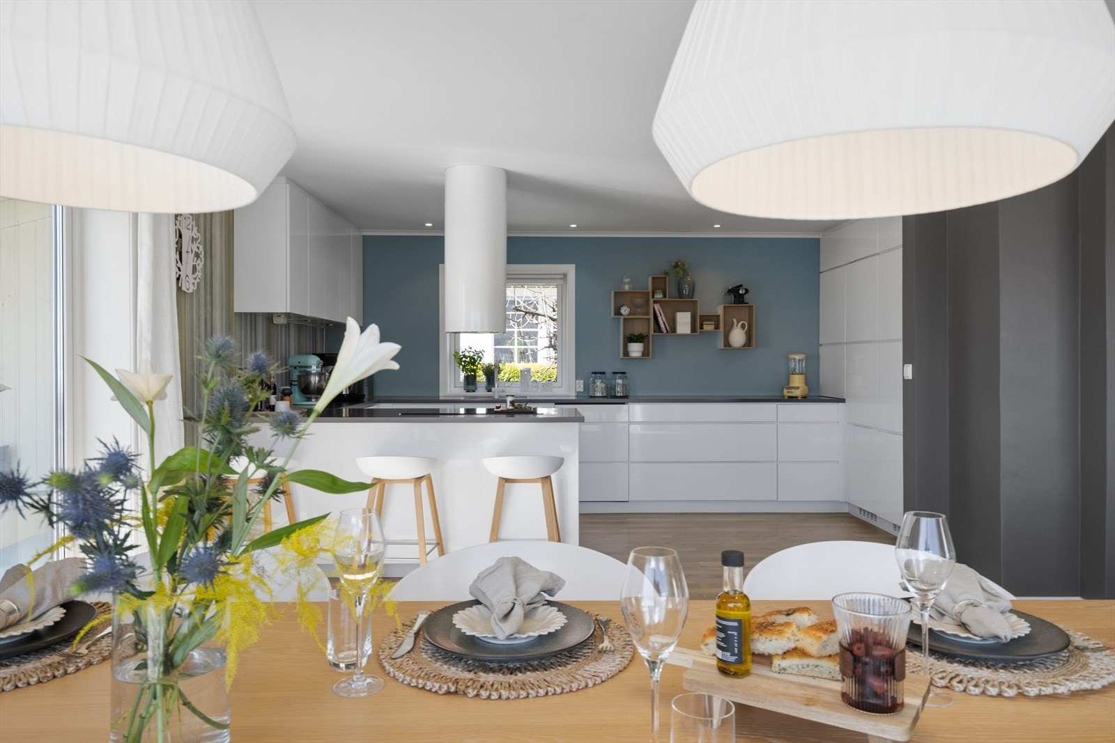 Boligen har en åpen og sosial løsning. Galleribilde