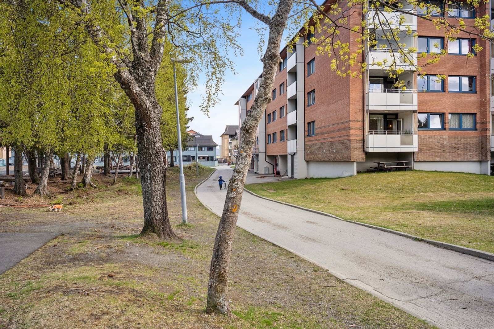 Her får du en leilighet sentralt på Flatåsen i et veletablert og rolig boligområde med umiddelbar nærhet til Bymarka. Galleribilde