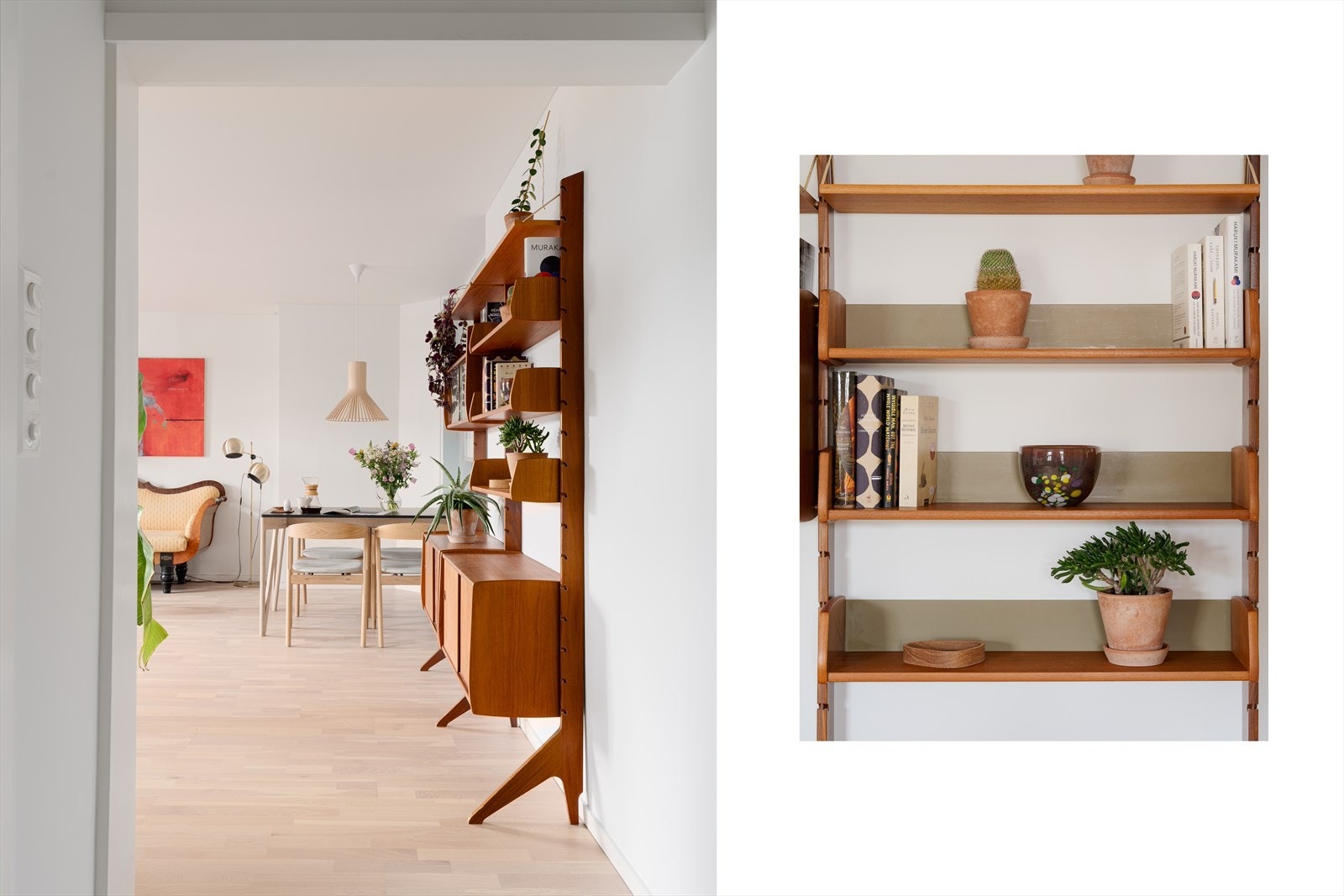 Stuen har en egen og rolig plassering, samtidig som den henger godt sammen med kjøkkenet. Galleribilde