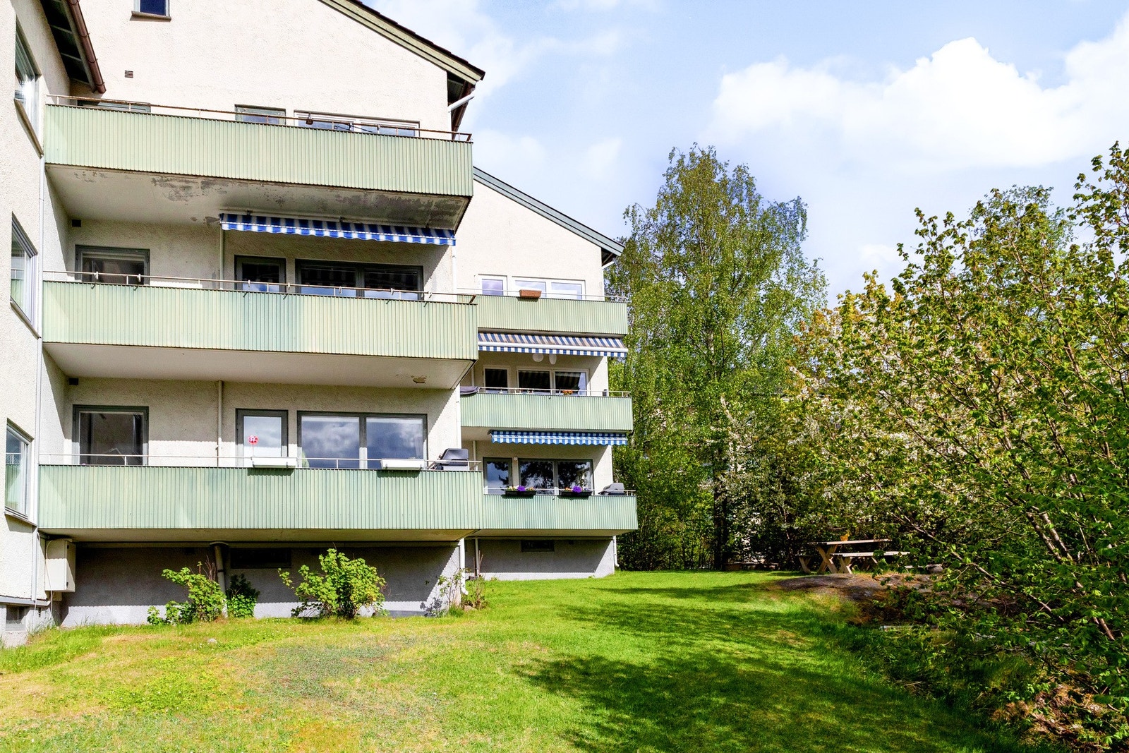 Hyggelig fellesområde nedenfor balkongen. Galleribilde