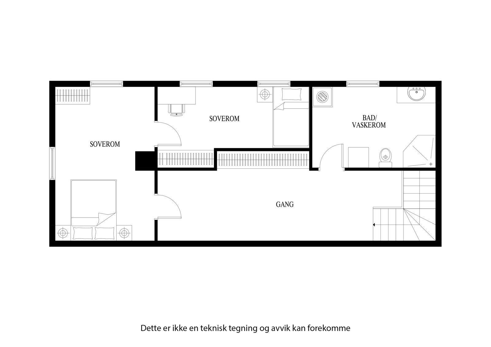 Planløsning for 2.etasje Galleribilde