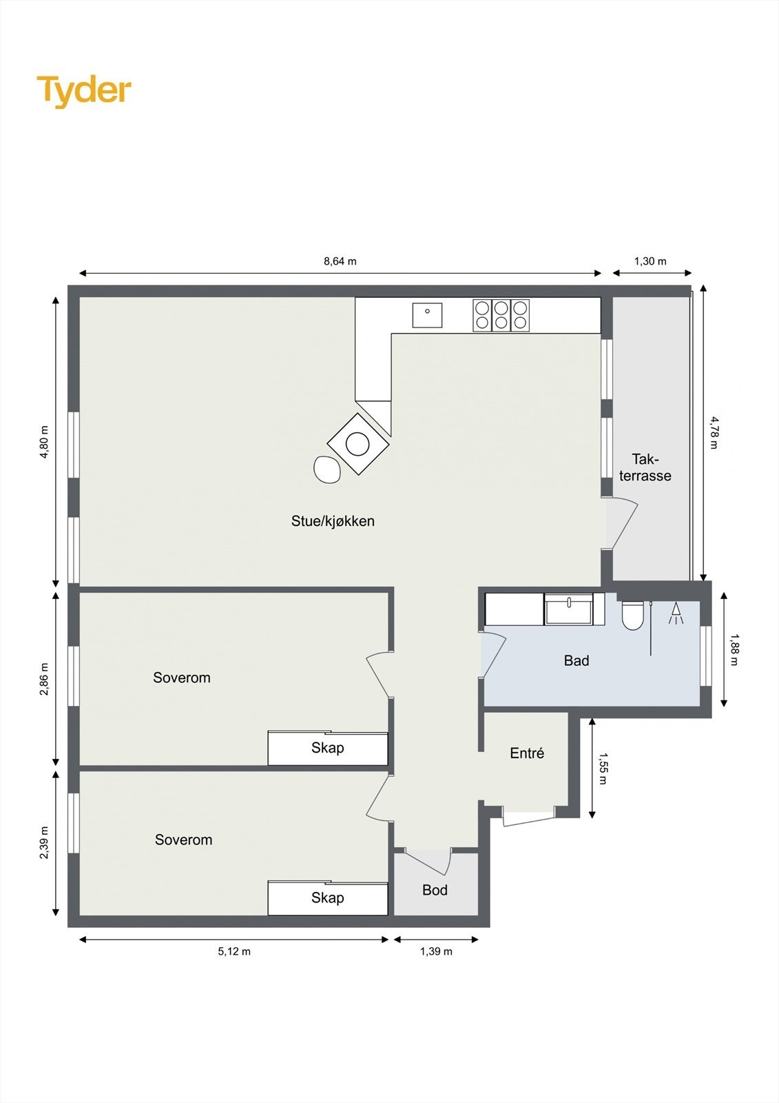 Plantegning Galleribilde