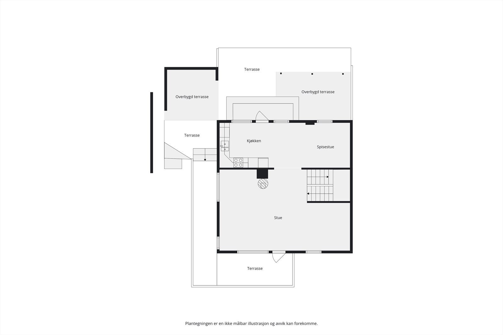 Plantegning hovedetasje Galleribilde