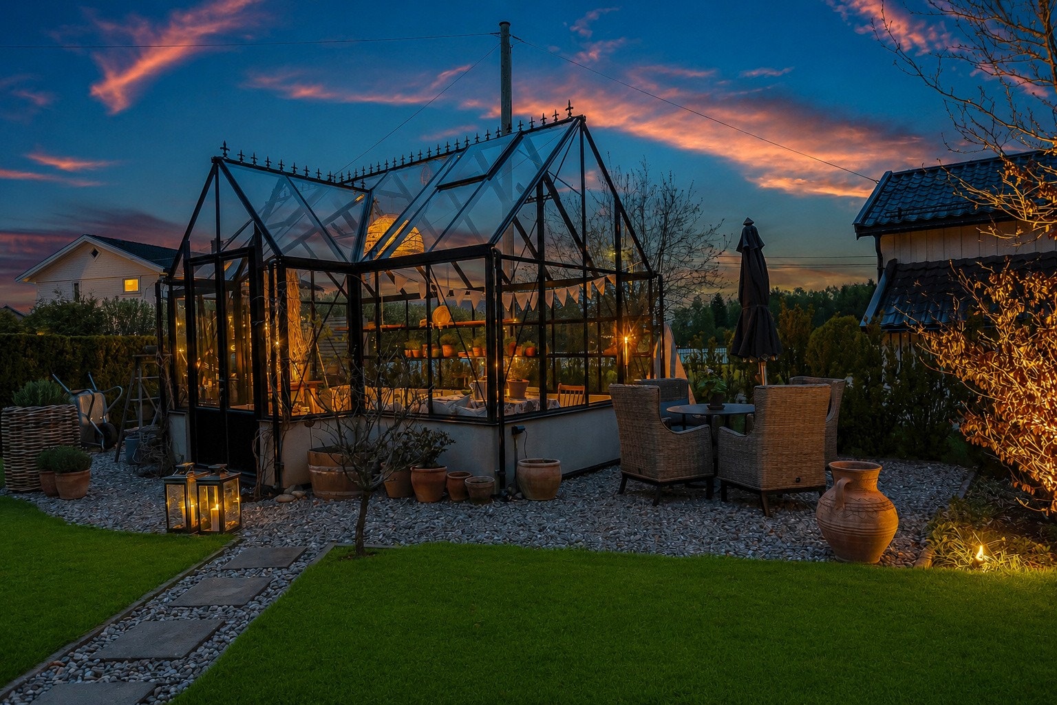 Frittstående orangeri på 18 m² fra 2019. Galleribilde