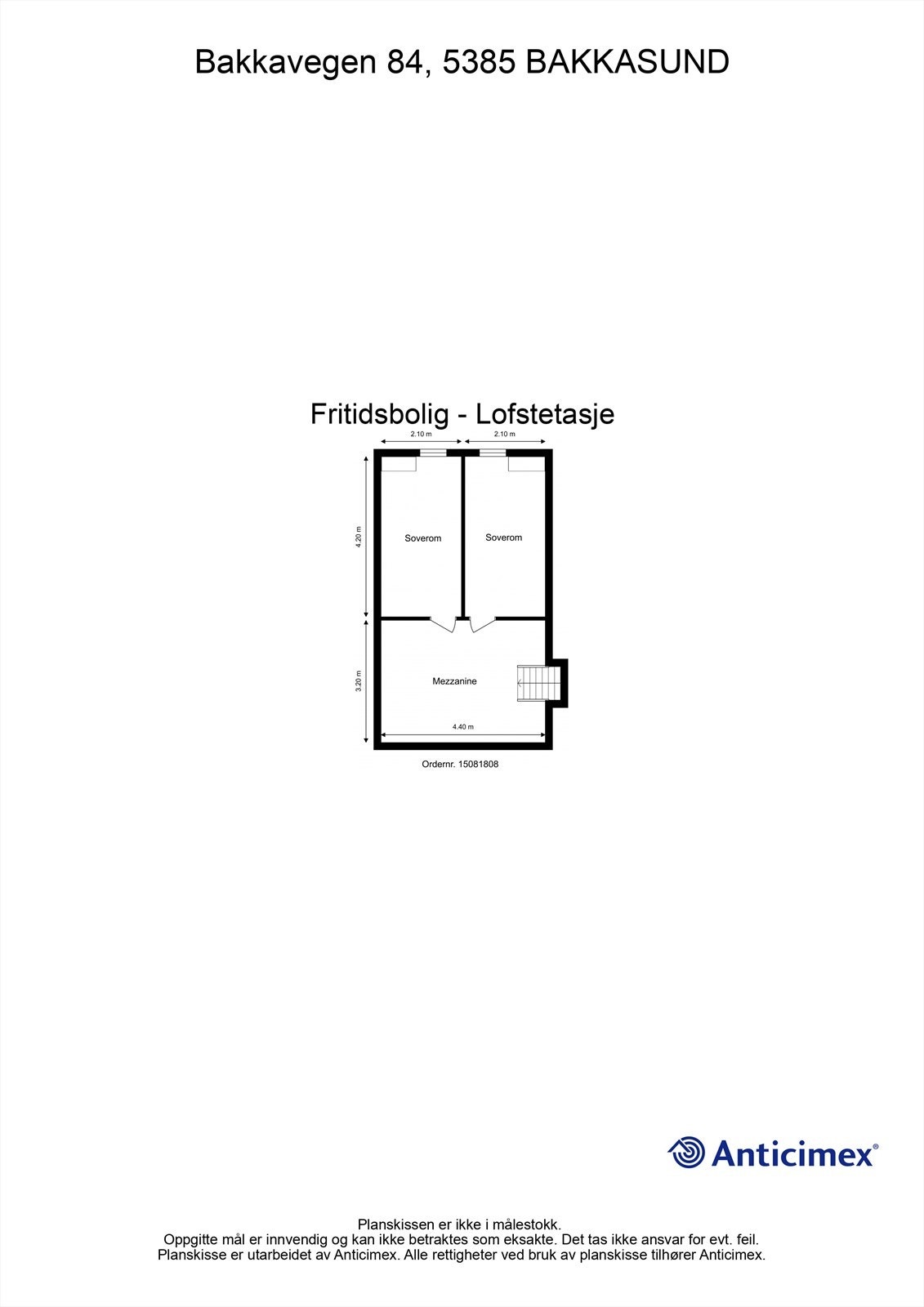 Plantegning - Lofstetasje Galleribilde
