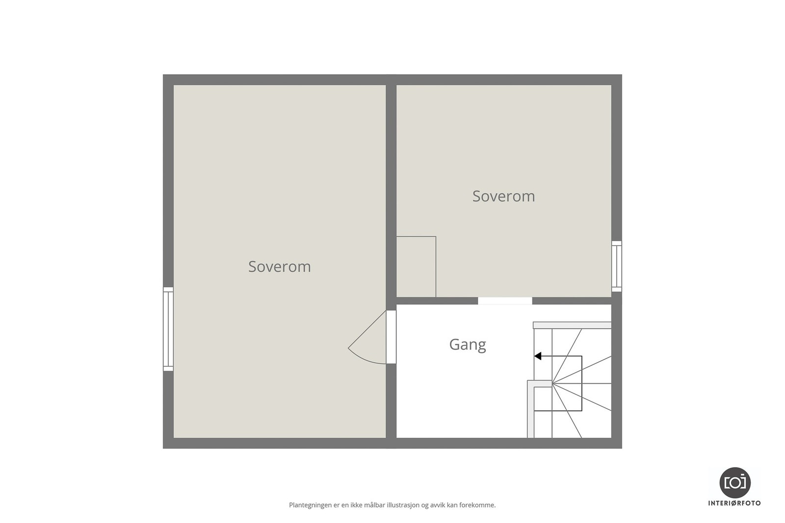 Plantegning loft Galleribilde
