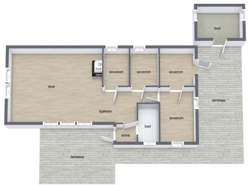 Plantegning Galleribilde