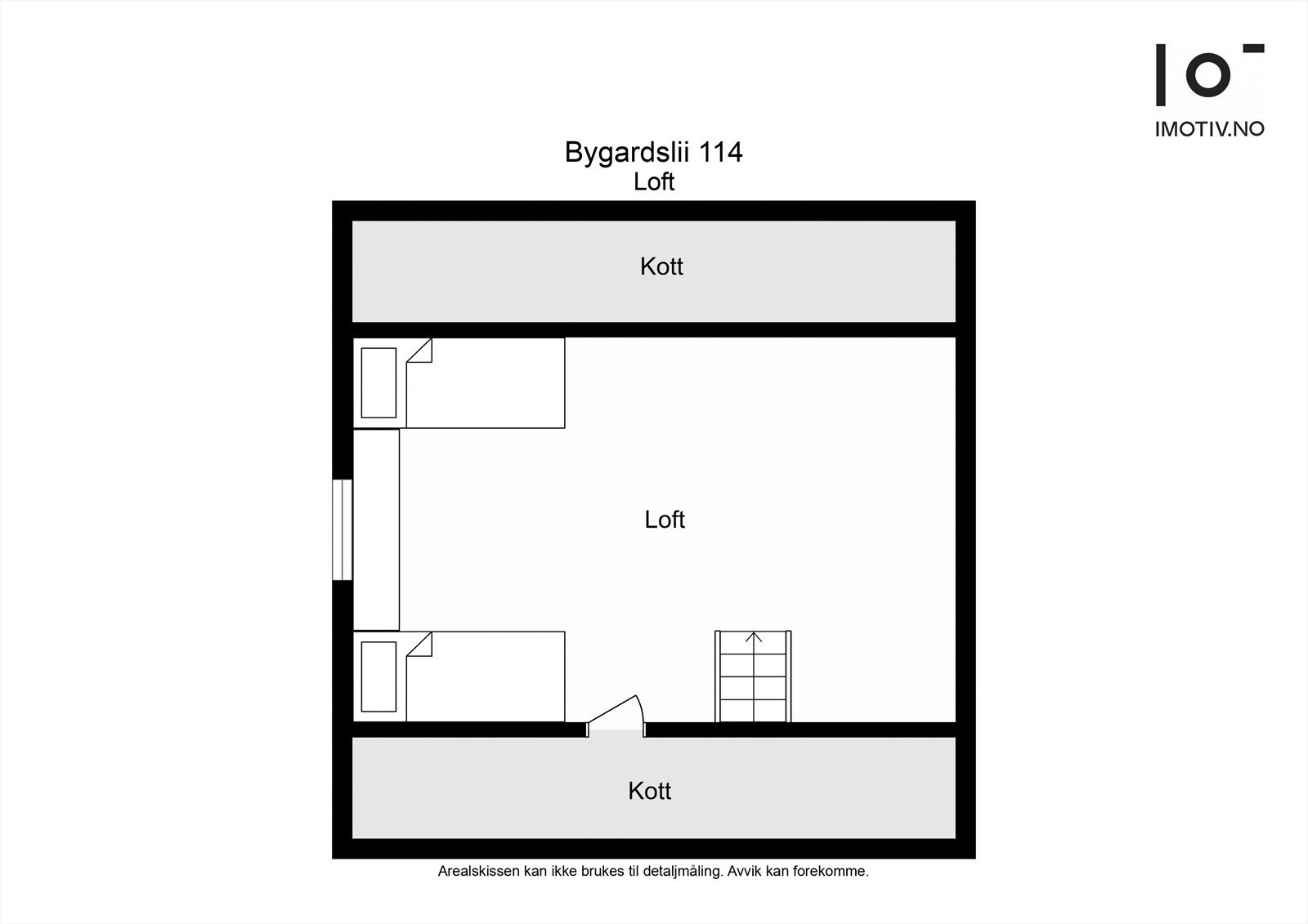 Plantegning loft/hems Galleribilde