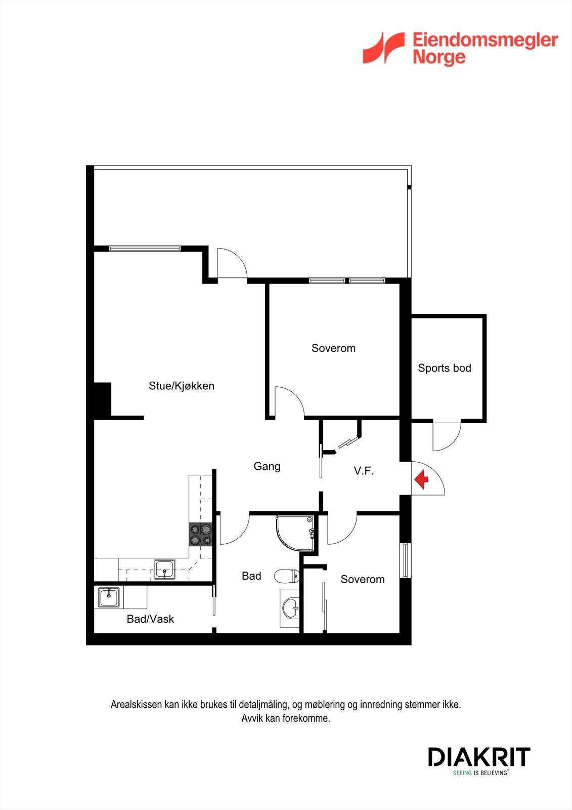 2D-Plantegning Galleribilde