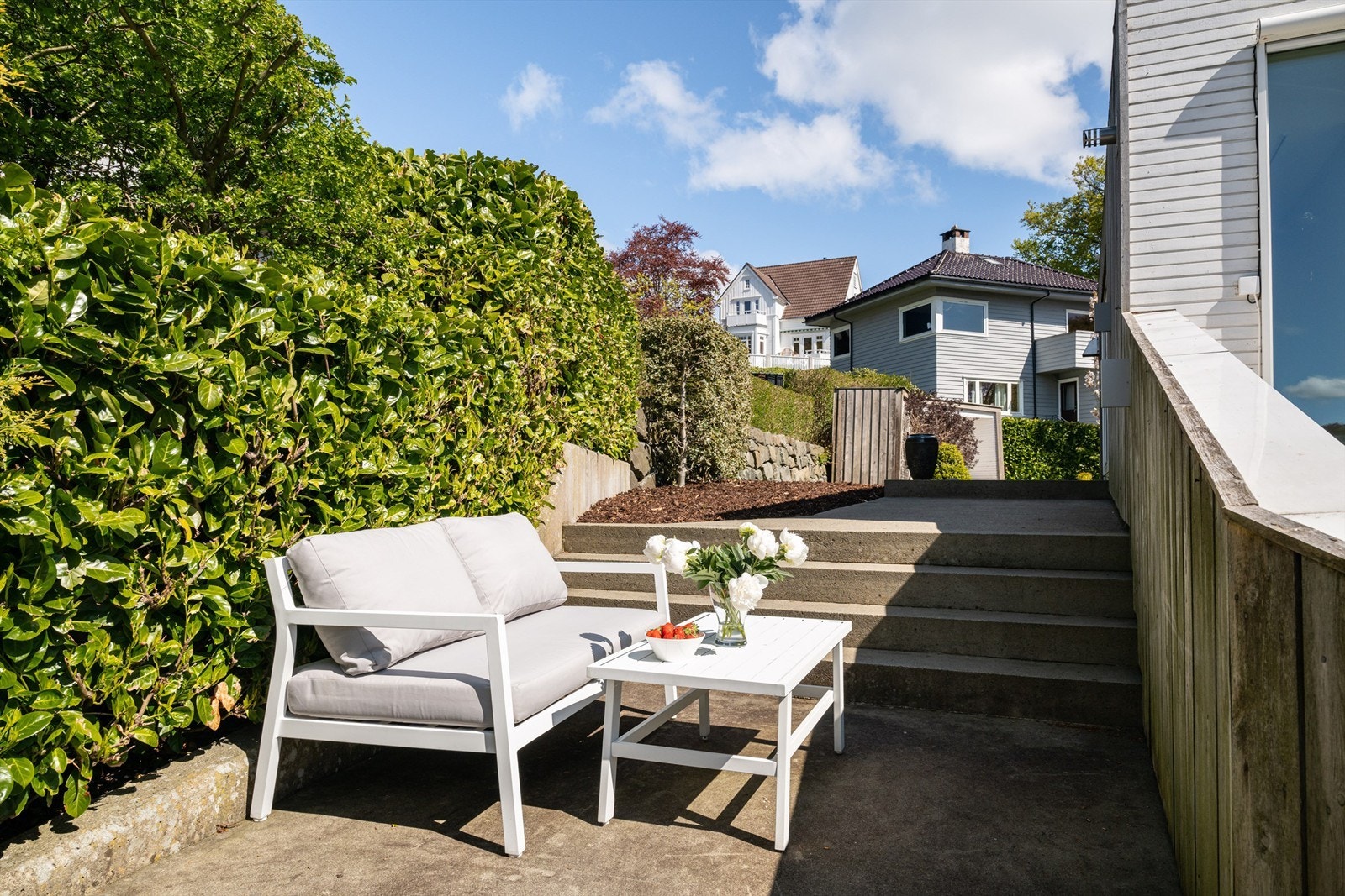 Utvendig trapp opp til hagen Galleribilde