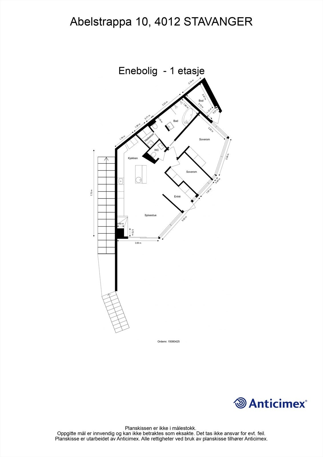Plantegning 1 etasje Galleribilde