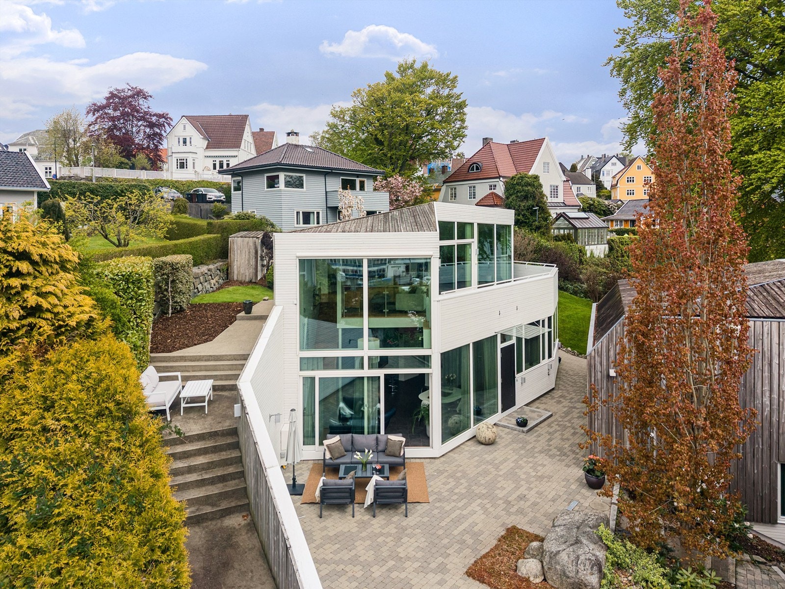 Unik enebolig tegnet av arkitektfirmaet Helen & Hard. Galleribilde