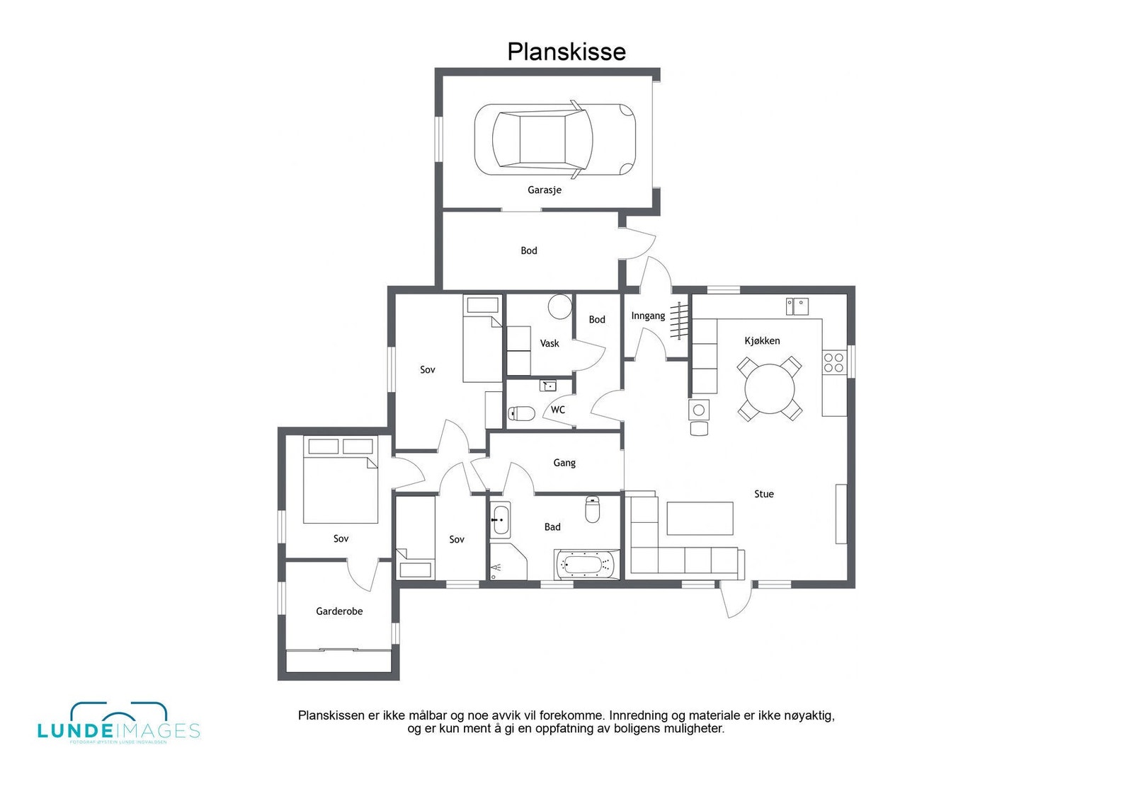 Plantegning - ikke målbar Galleribilde