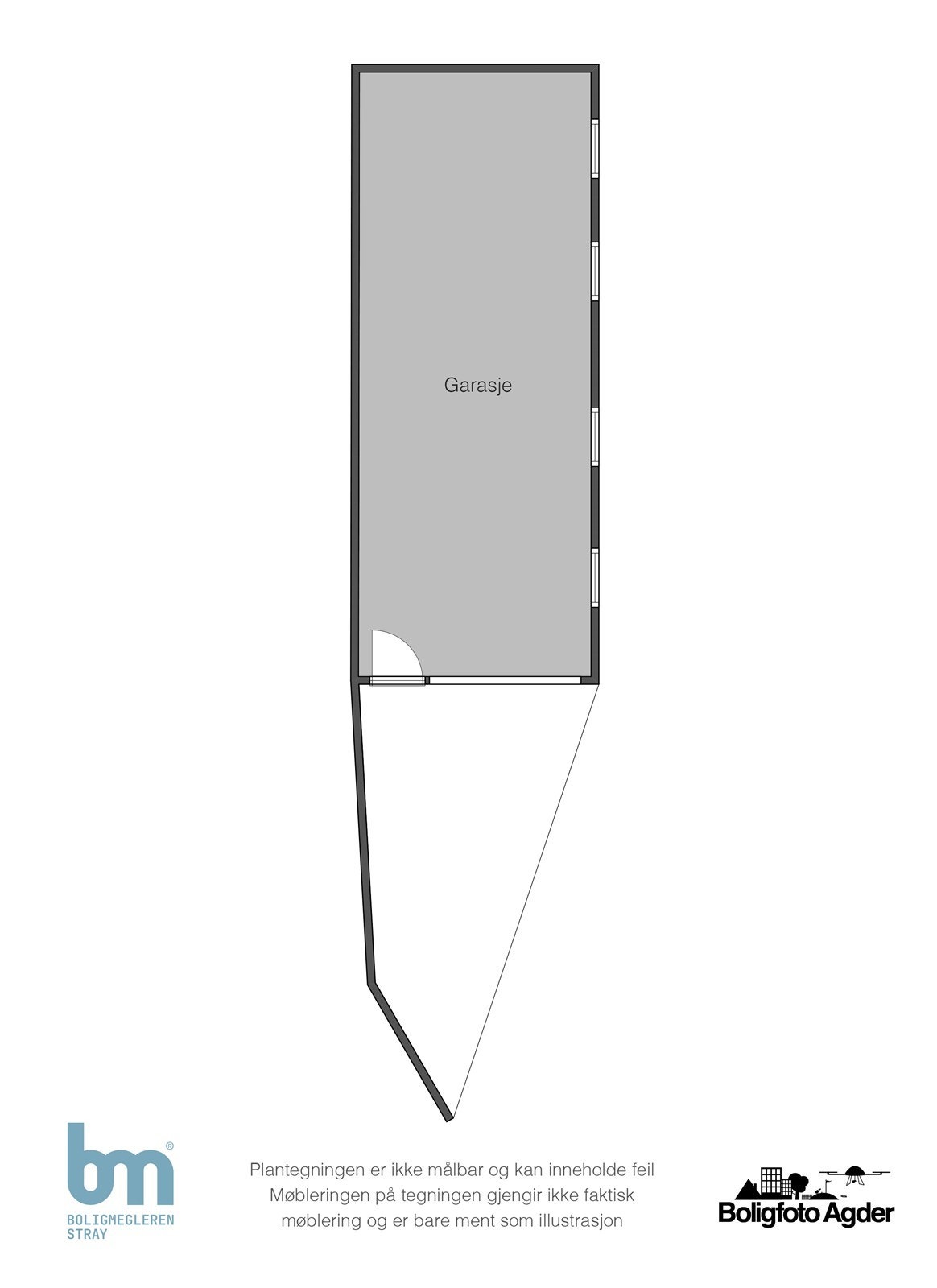 Planskisse - underetasje / garasje Galleribilde