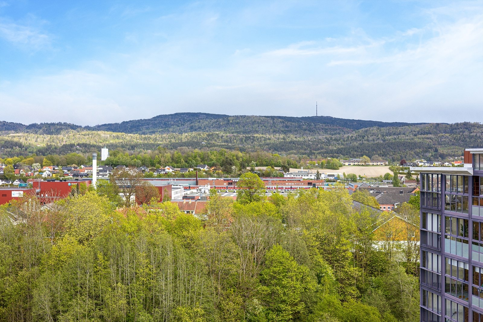 Utsikt fra balkongen. Galleribilde