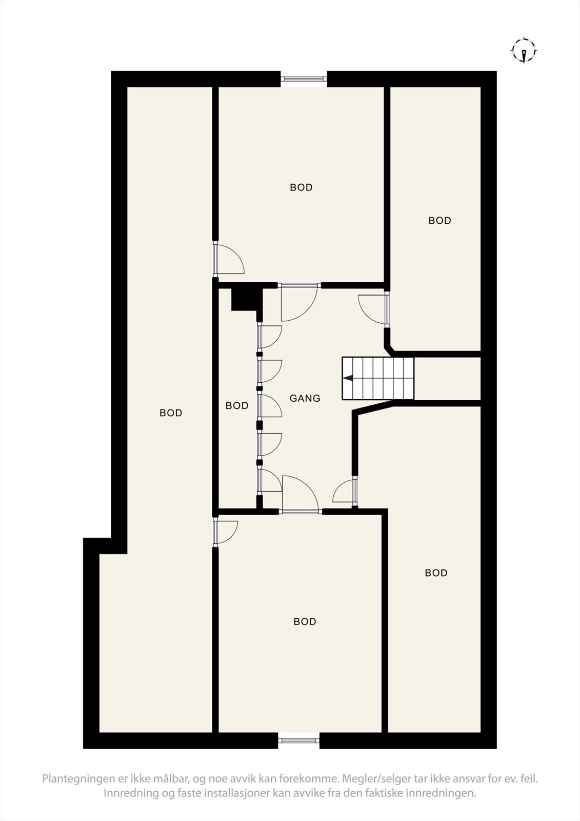 Plantegning loft Galleribilde