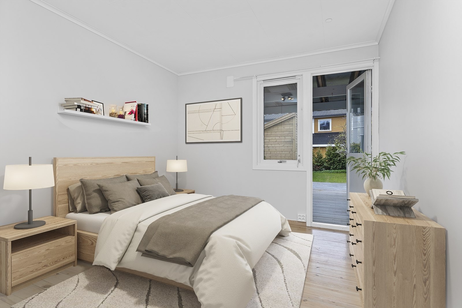 Soverom med digital styling Galleribilde