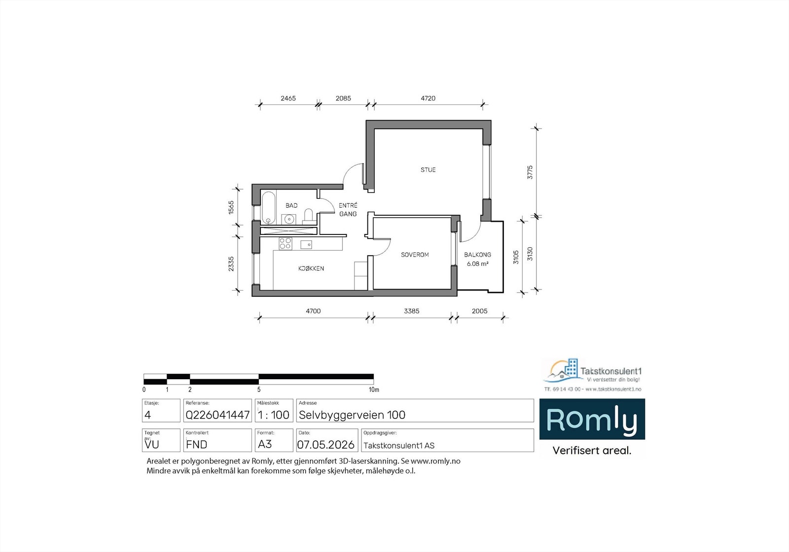 Plantegning Galleribilde