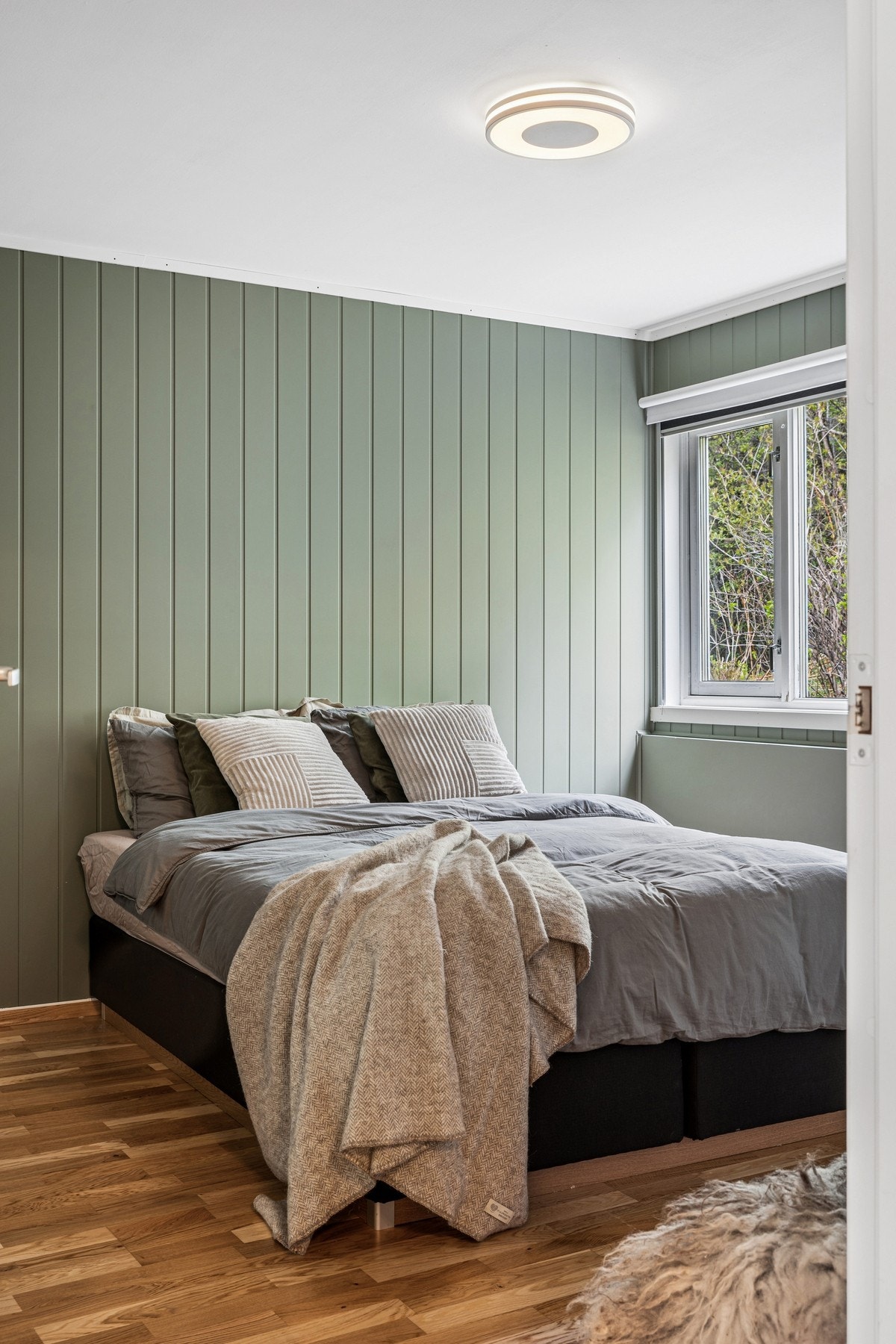 Soverommet har en rolig og behagelig fargepalett. Galleribilde