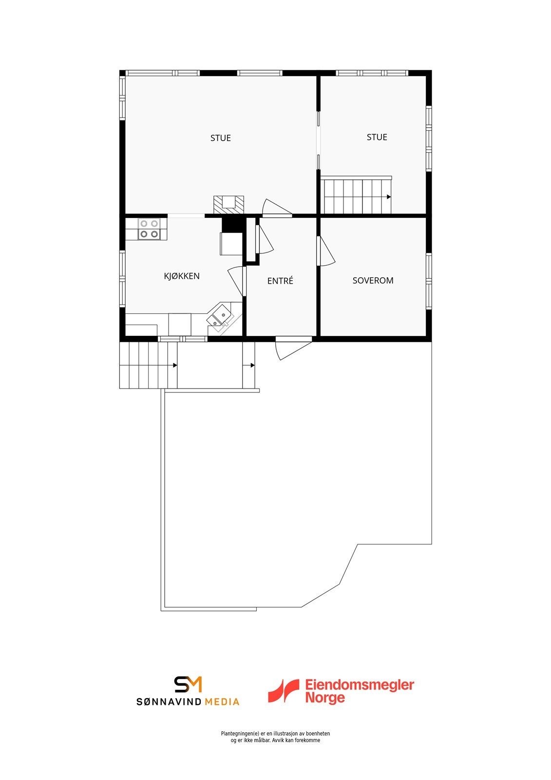 Plantegning Hovedetasje. Galleribilde
