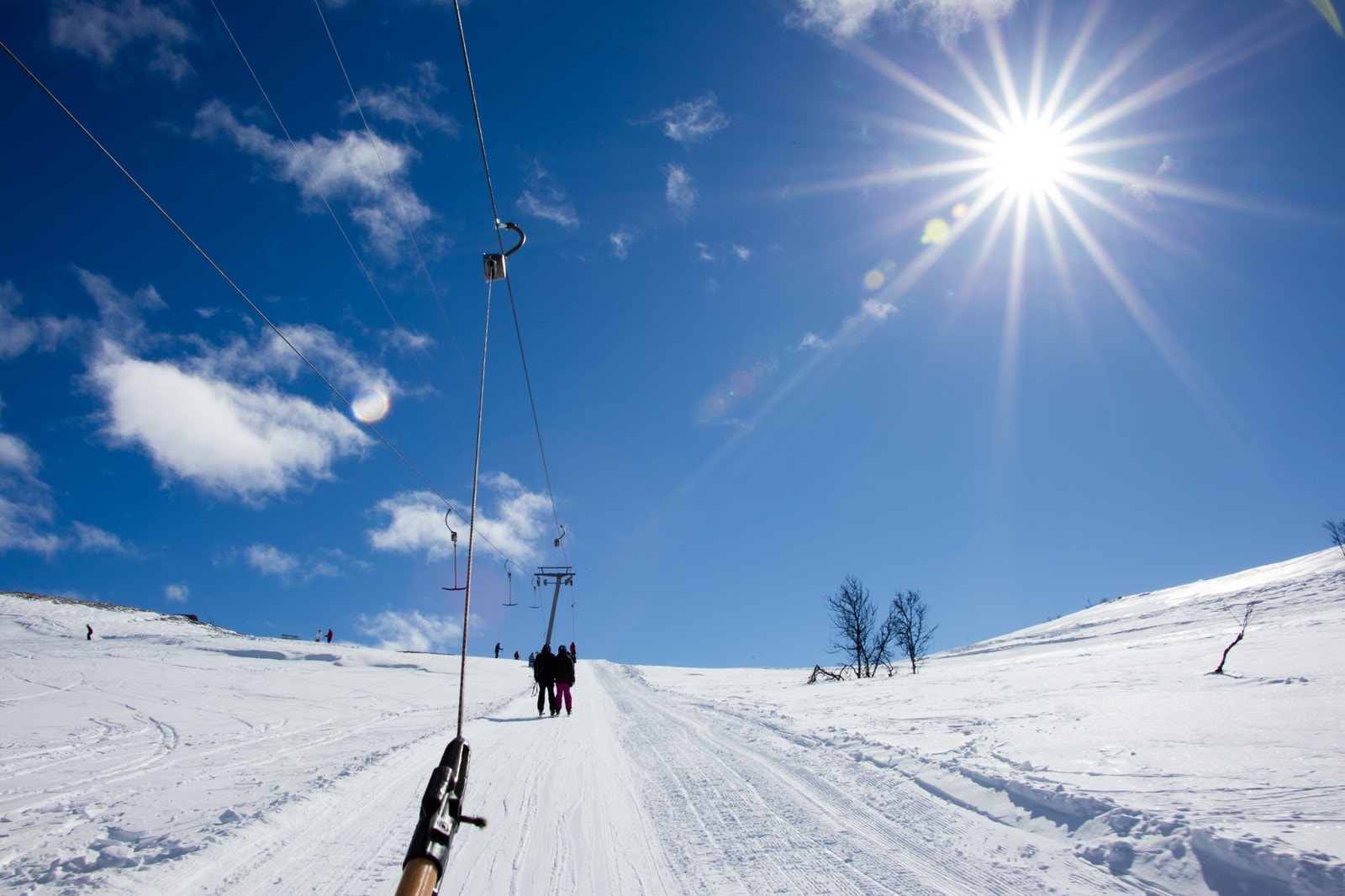 Kort vei ned til Dagali Fjellpark Galleribilde