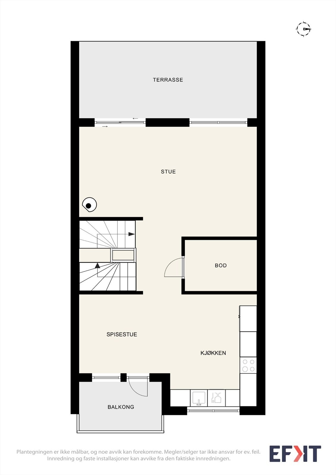 Plantegning for 1. etasje Galleribilde