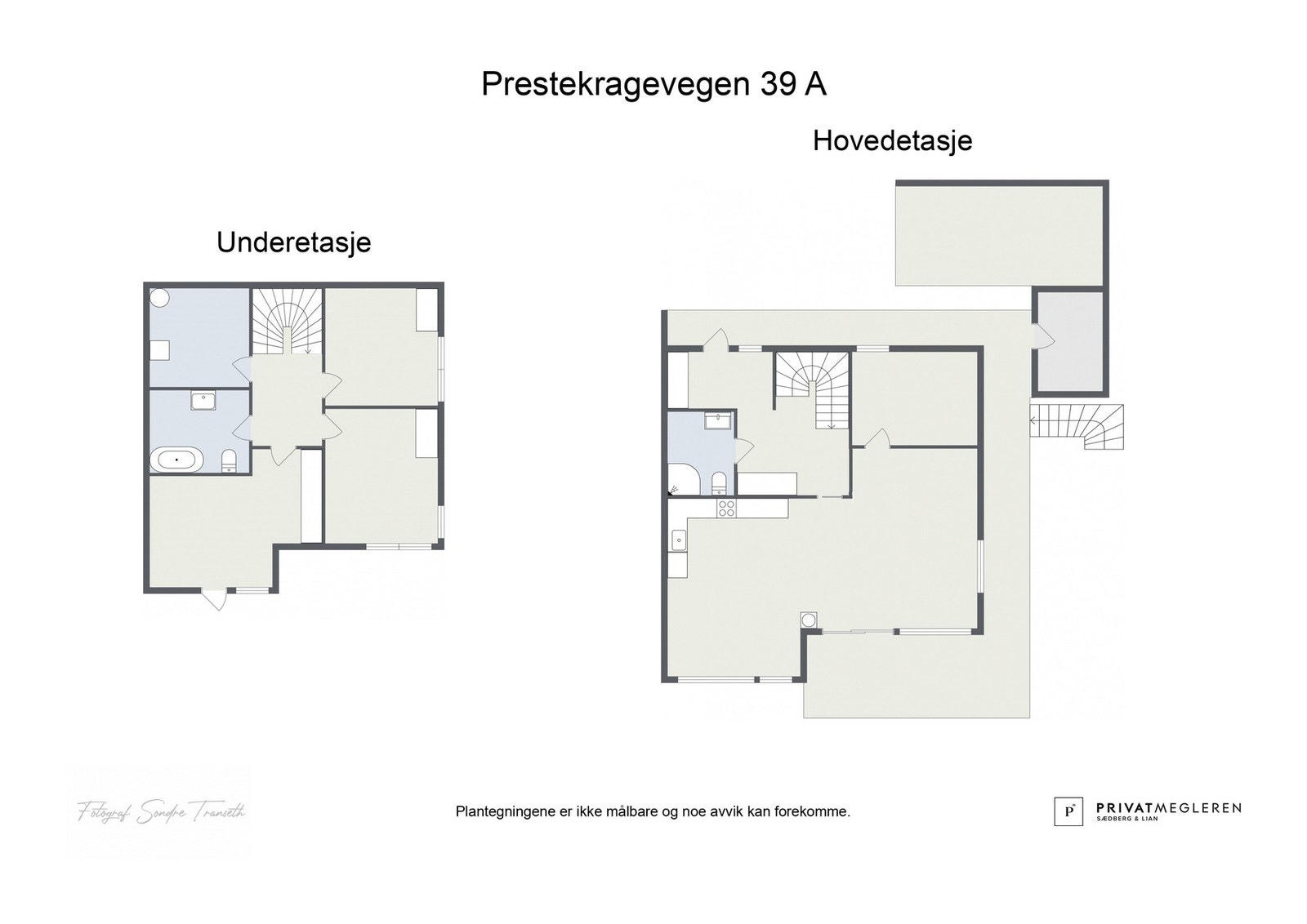 Plantegninger - ikke målsatt, kun en illustrasjon. Galleribilde