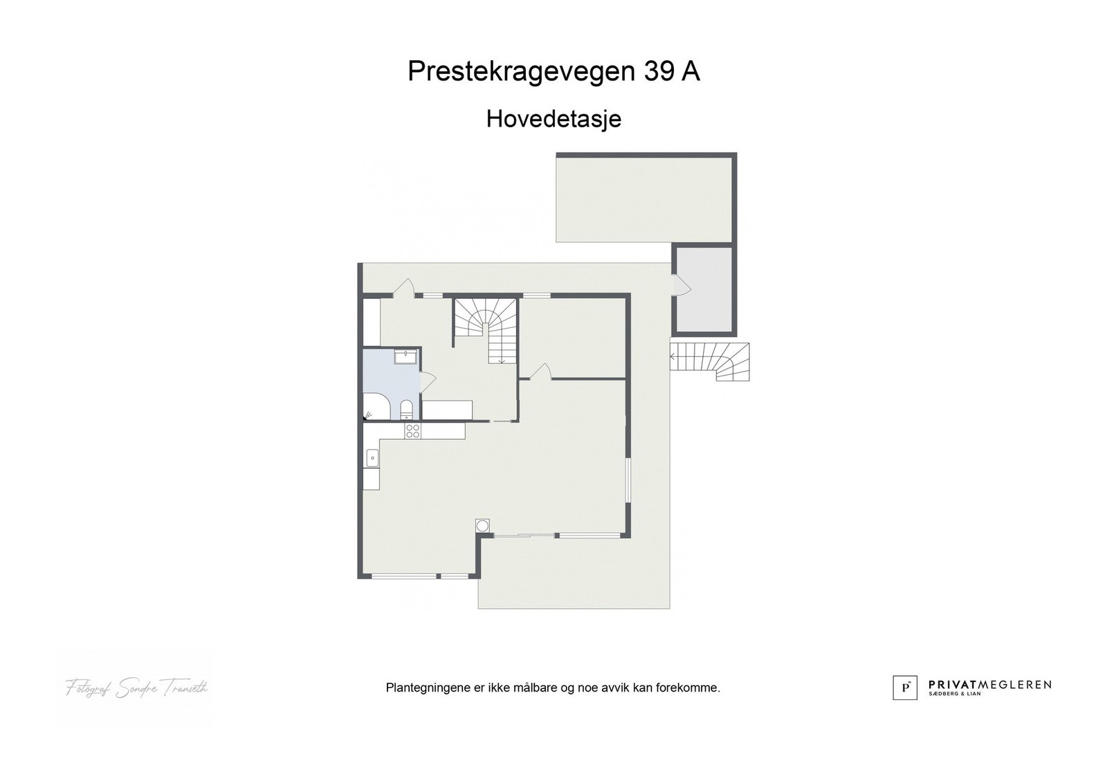 Plantegning 1. etasje - ikke målsatt, kun en illustrasjon. Galleribilde