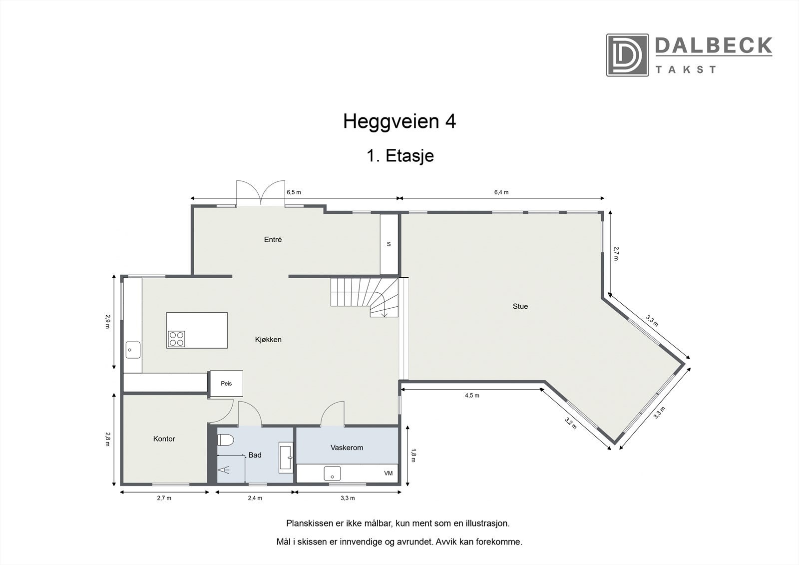 Plantegning 1. etasje. Galleribilde
