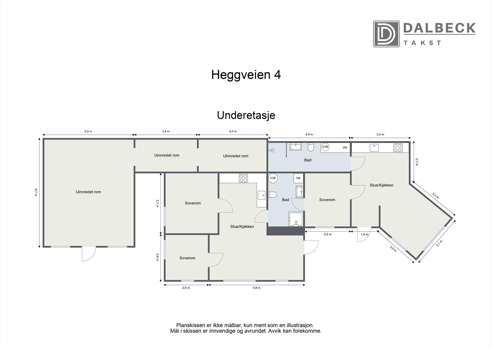 Plantegning underetasje. Galleribilde