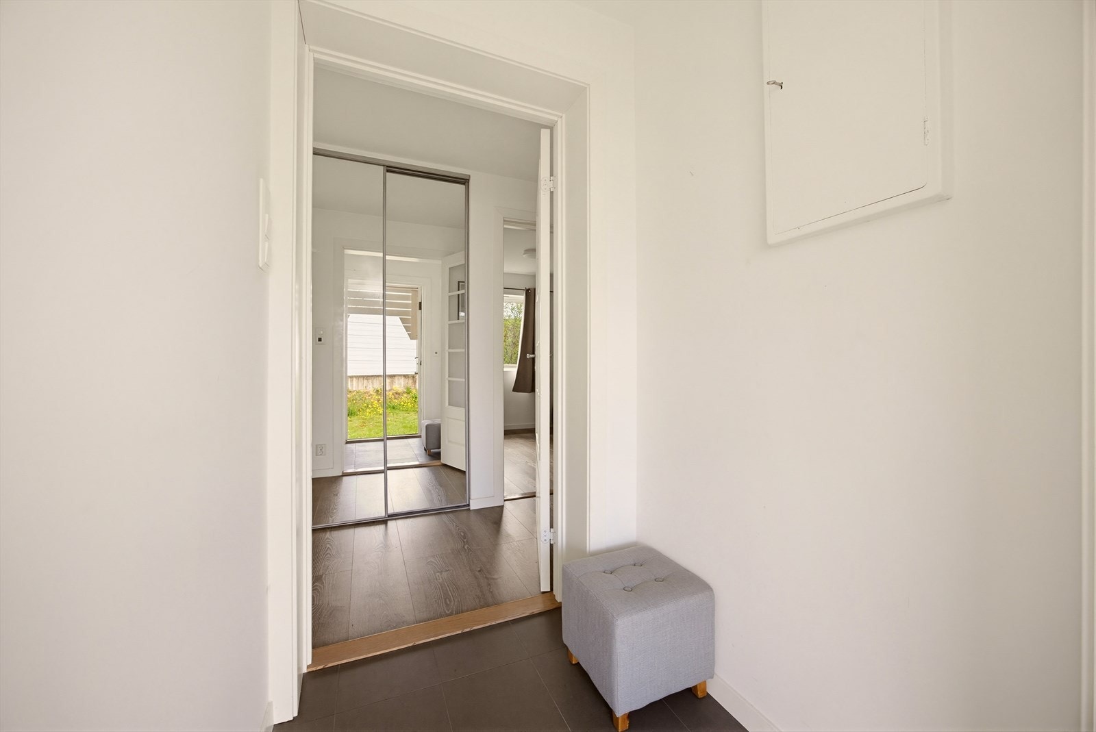Inngangspartiet til boenhet 1B. Galleribilde