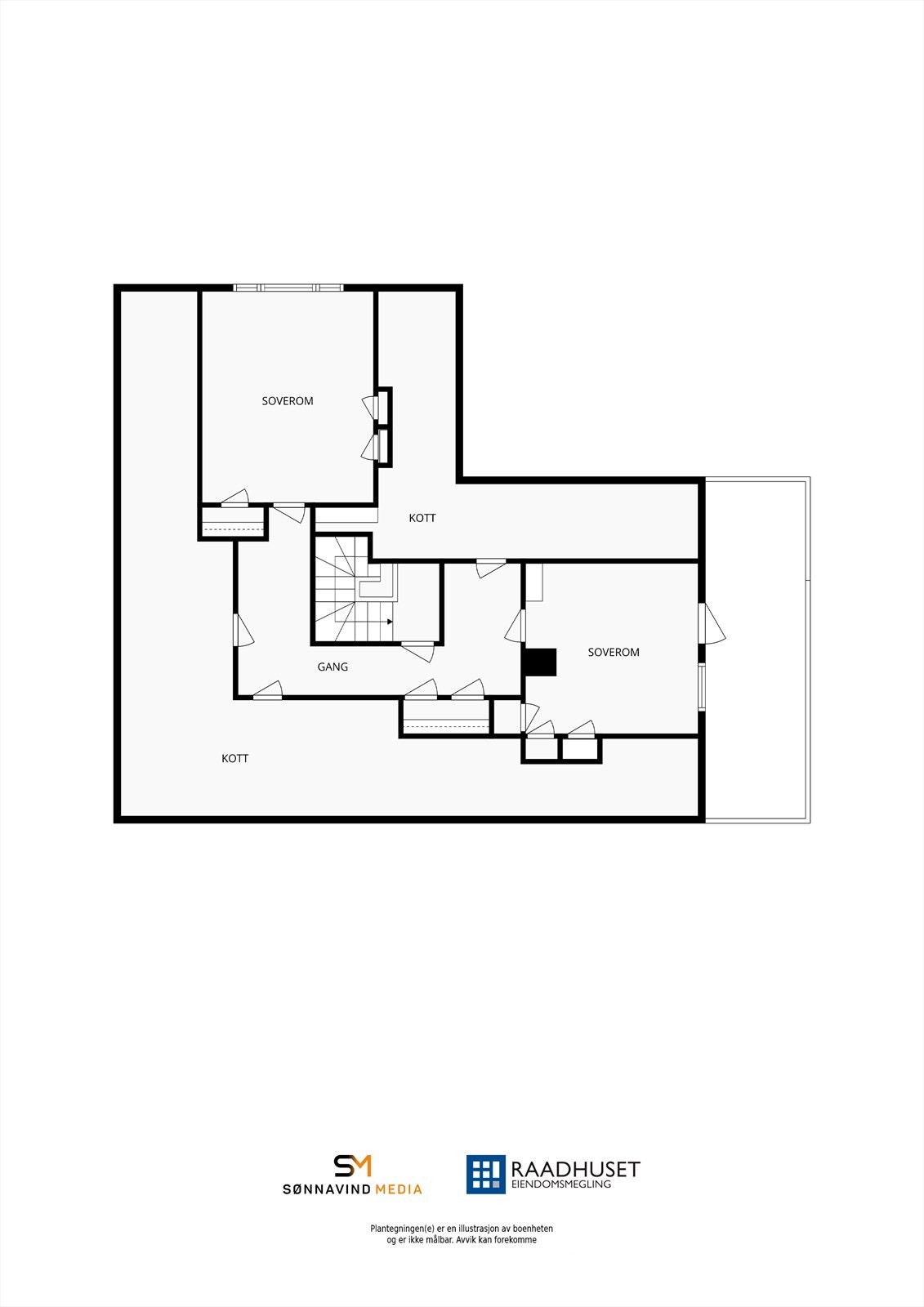 2D Plantegning | 2. Etasje Galleribilde
