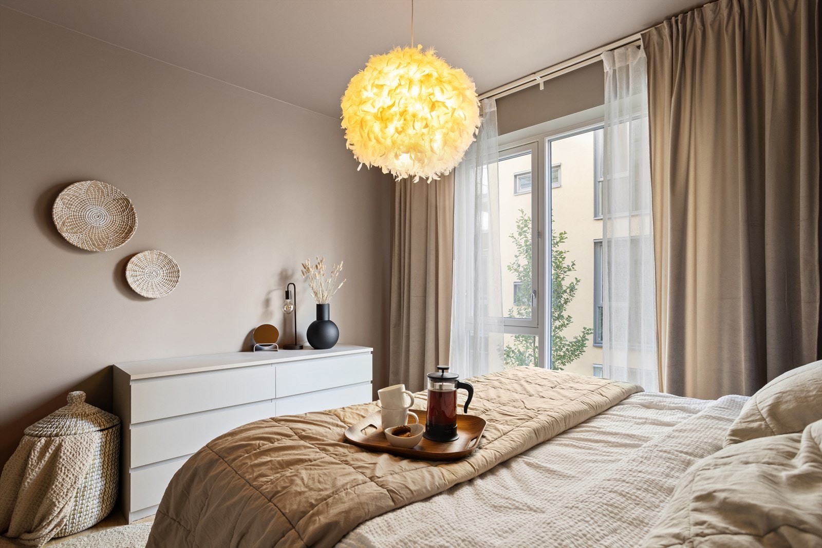 Soverommene har tilluft via det balanserte ventilasjonsanlegget. Galleribilde