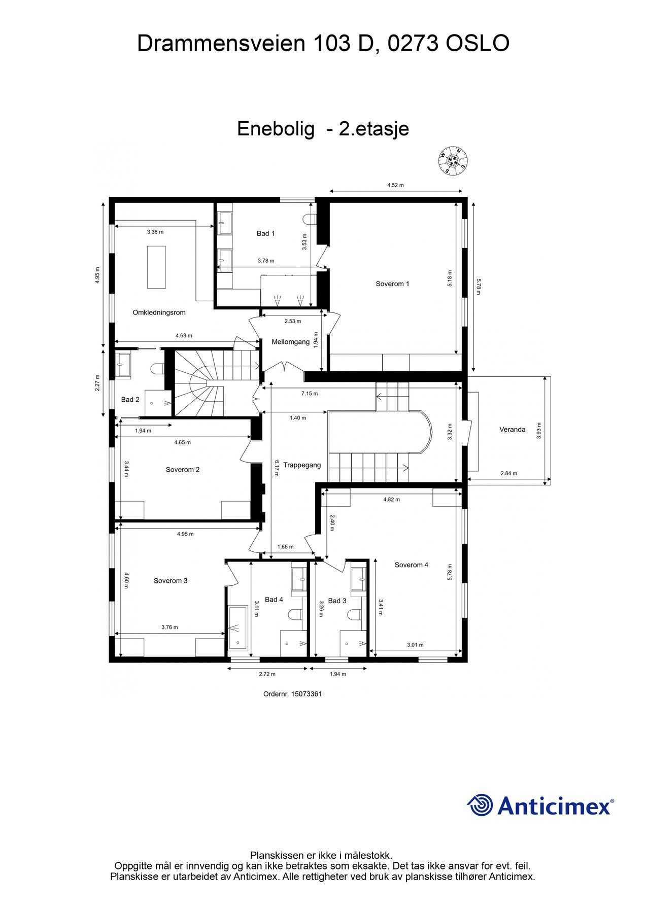Plantegning 2. etasje. Galleribilde