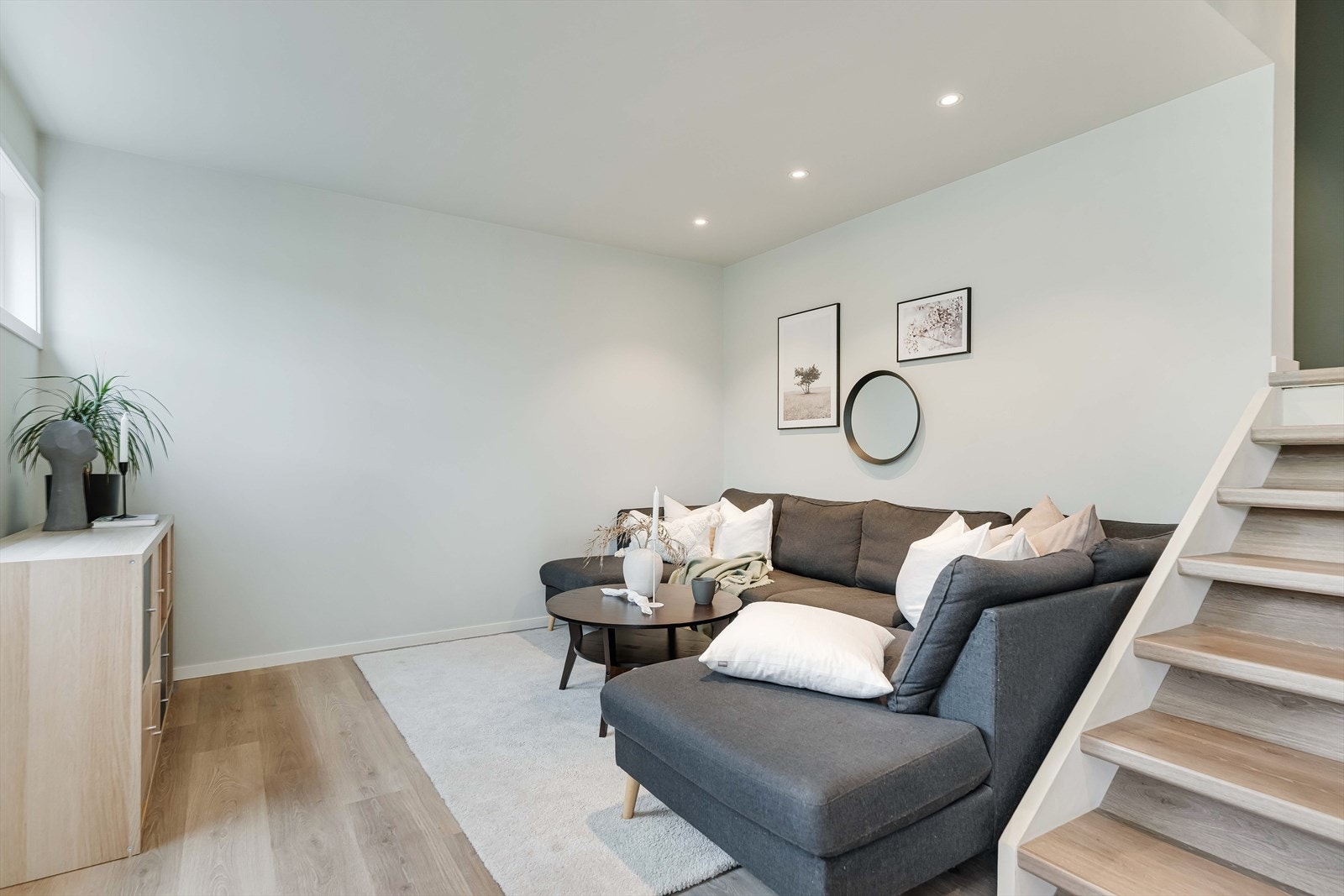Noe downlights belysning i stuen Galleribilde