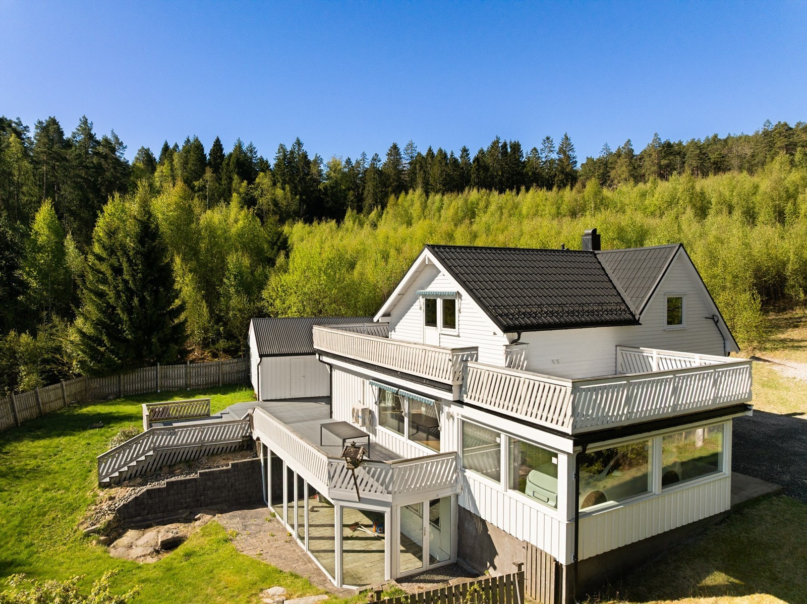 Her bor du helt usjenert helt på toppen av åsen. Galleribilde
