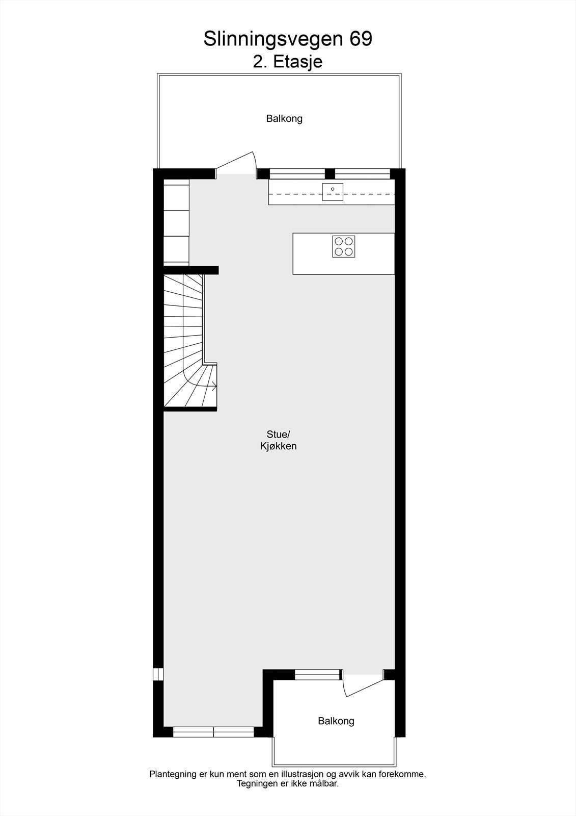Slinningsvegen 69 - 2D - 2. Etasje Galleribilde