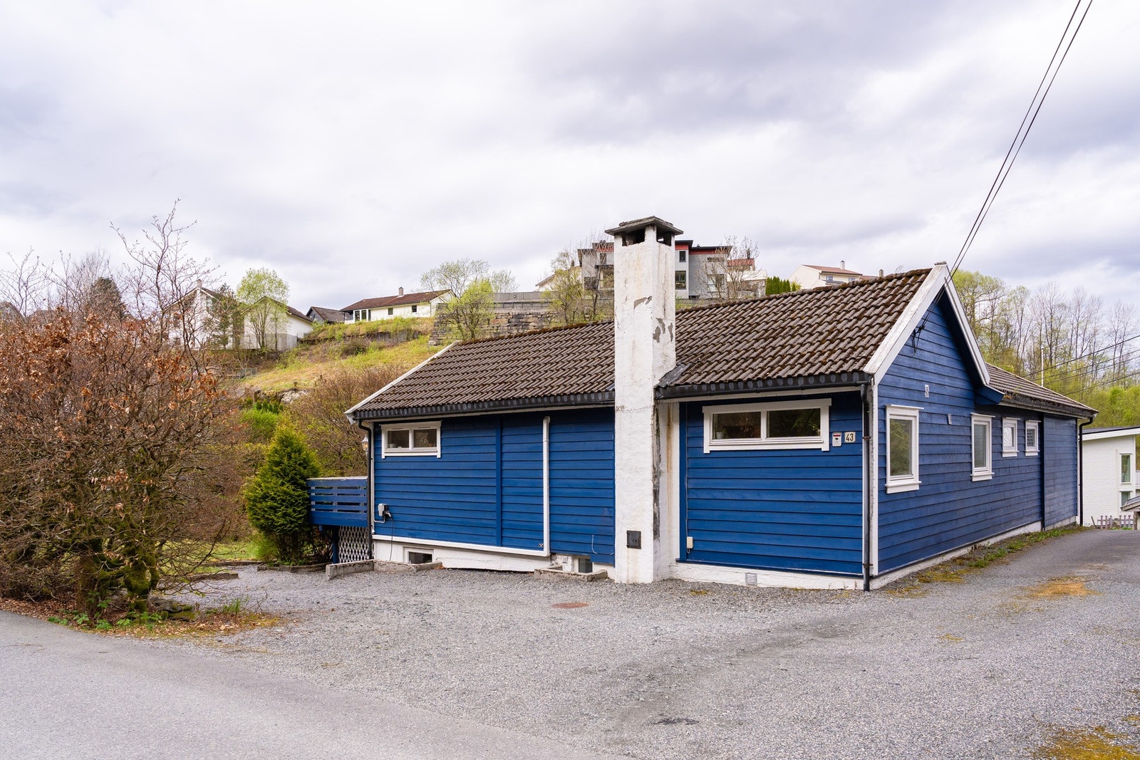 Her er det god plass til parkering. Galleribilde