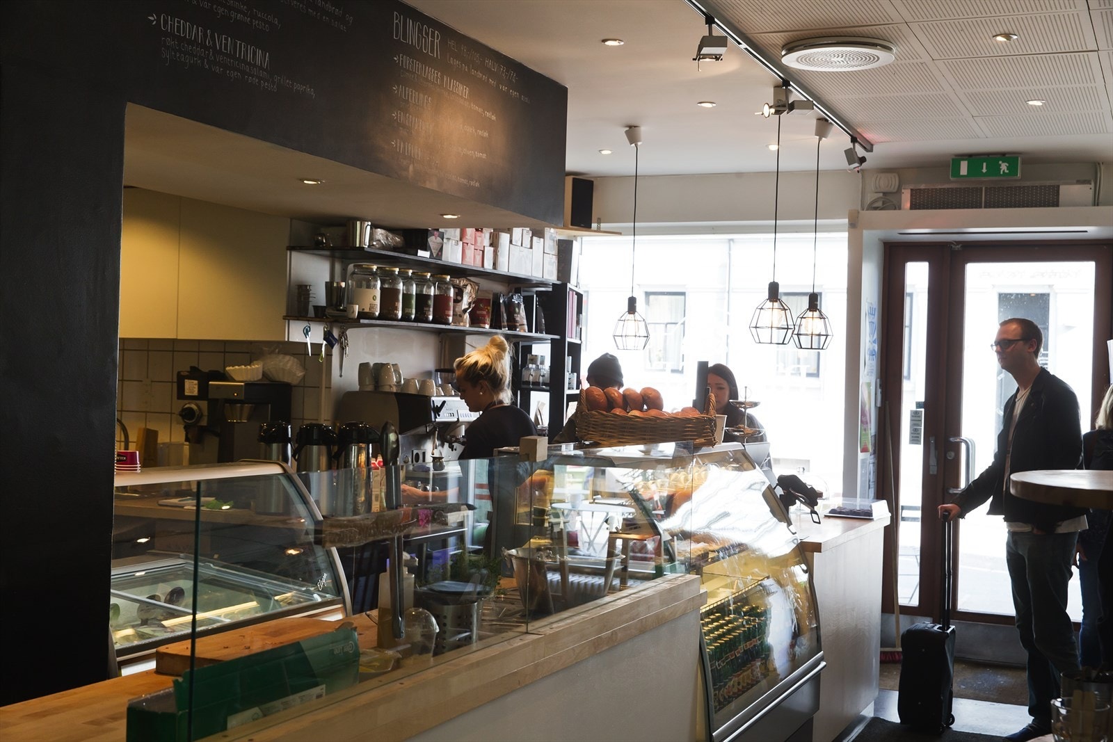 Bjølsen Bakeri kan tilby et godt utvalg kaffe og kaker. Galleribilde