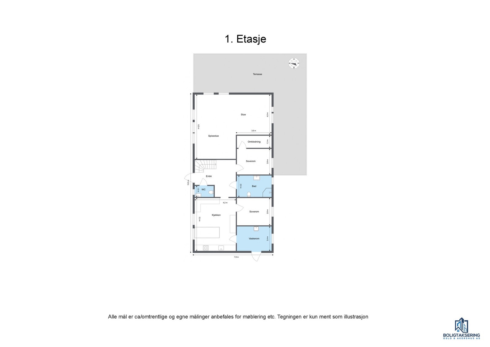 Plantegning 1 etasje Galleribilde