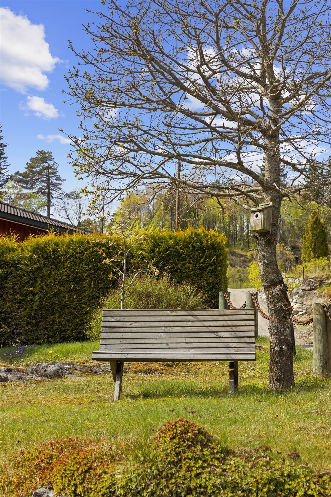 En fredelig krok i hagen. Galleribilde